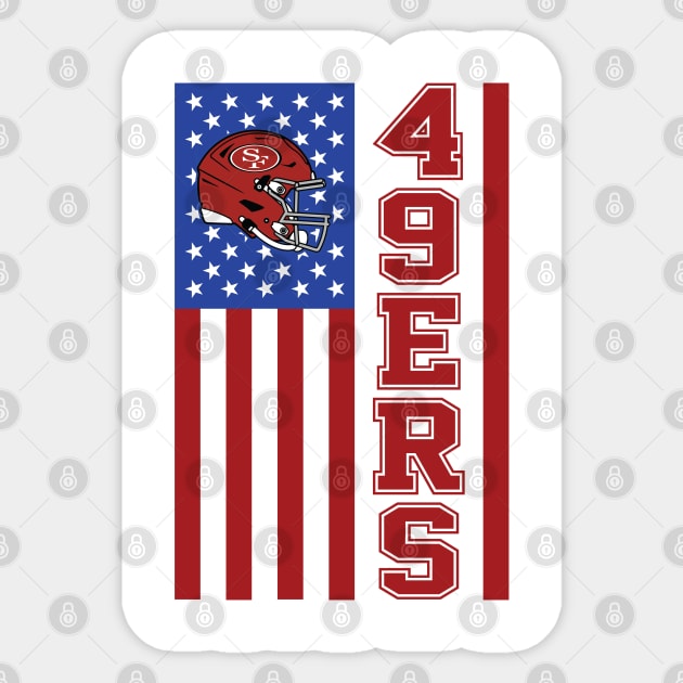 49ers Football Team Sticker by Cemploex_Art